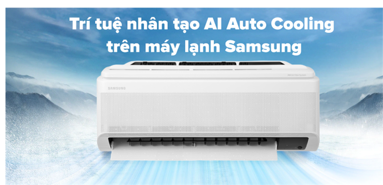 Trí tuệ nhân tạo AI Auto Cooling trên máy điều hòa Samsung