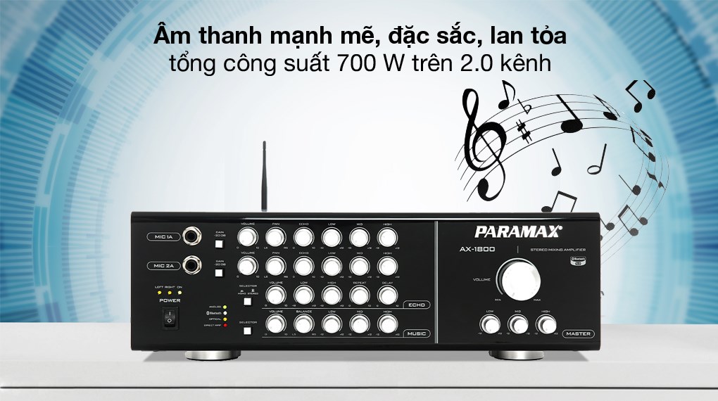 Ampli Karaoke Paramax AX-1800