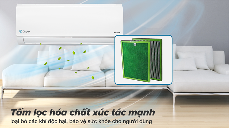 Các công nghệ nổi bật trên máy lạnh Casper - Lọc hóa chất xúc tác mạnh